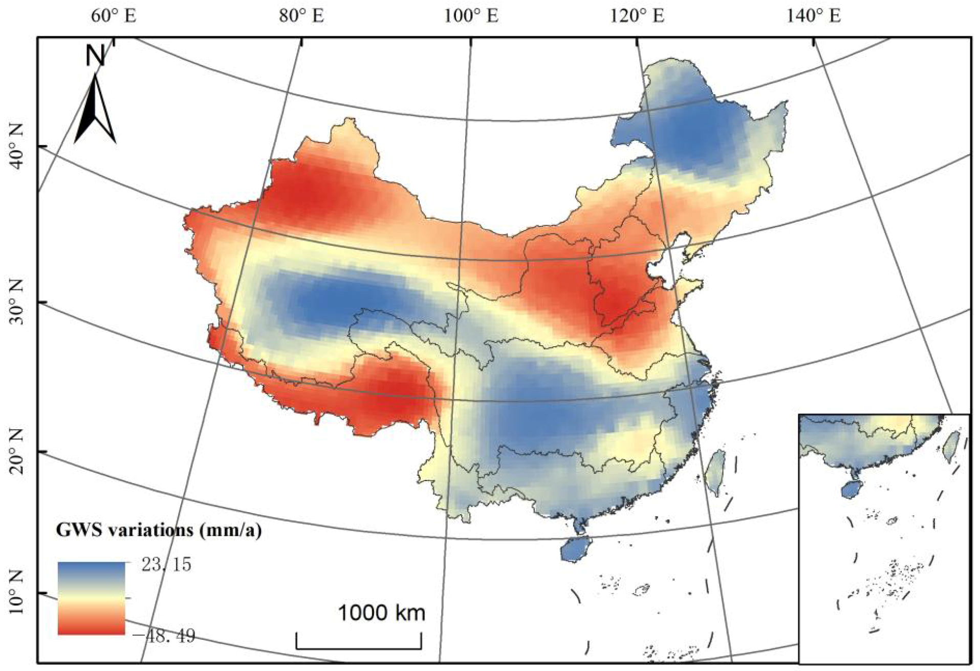Spatio-Temporal Variations in China’s Groundwater Reservoirs from 2005 ...