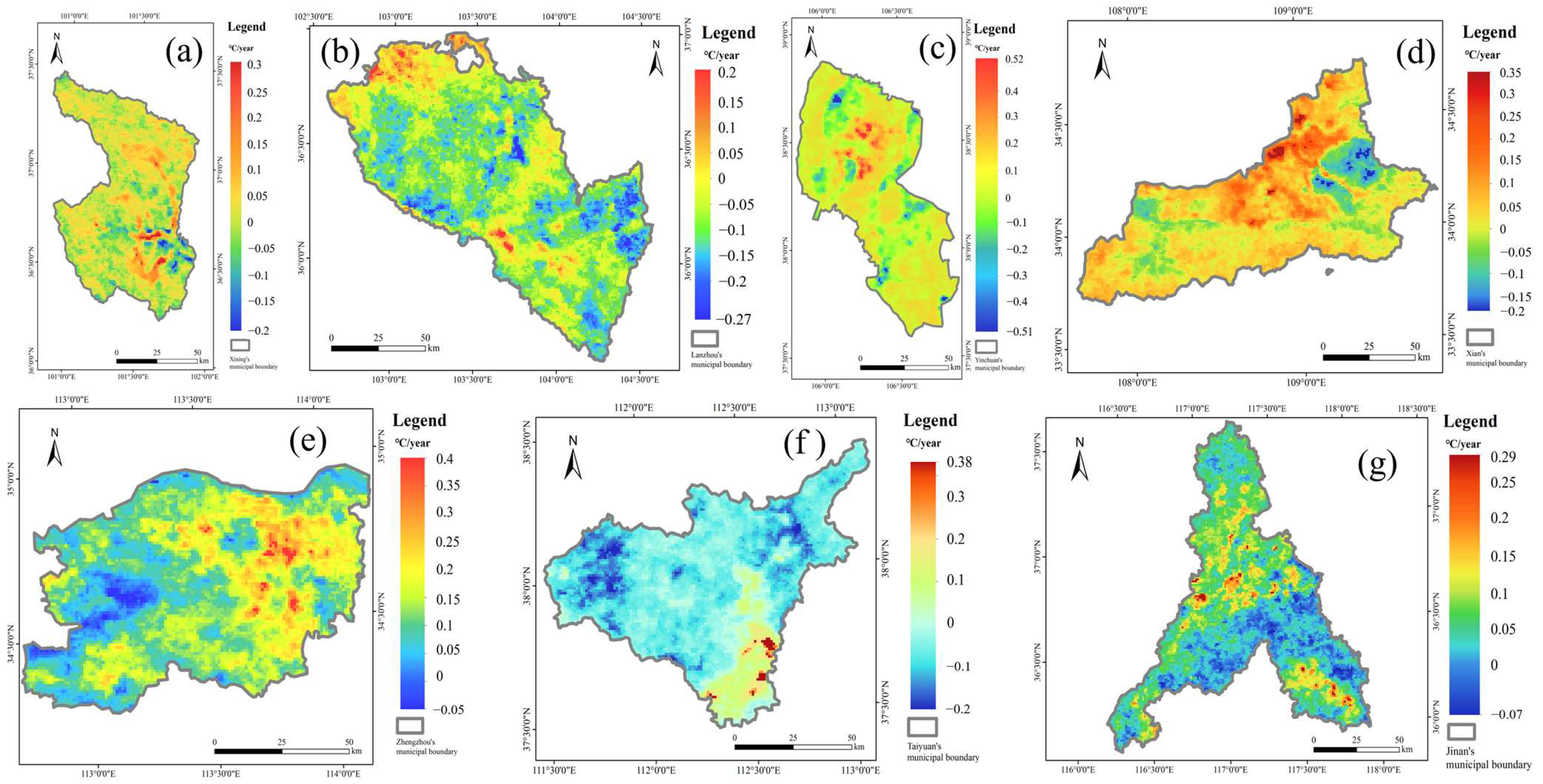 Spatiotemporal Dynamics of Urban Expansion and the Thermal Environment ...