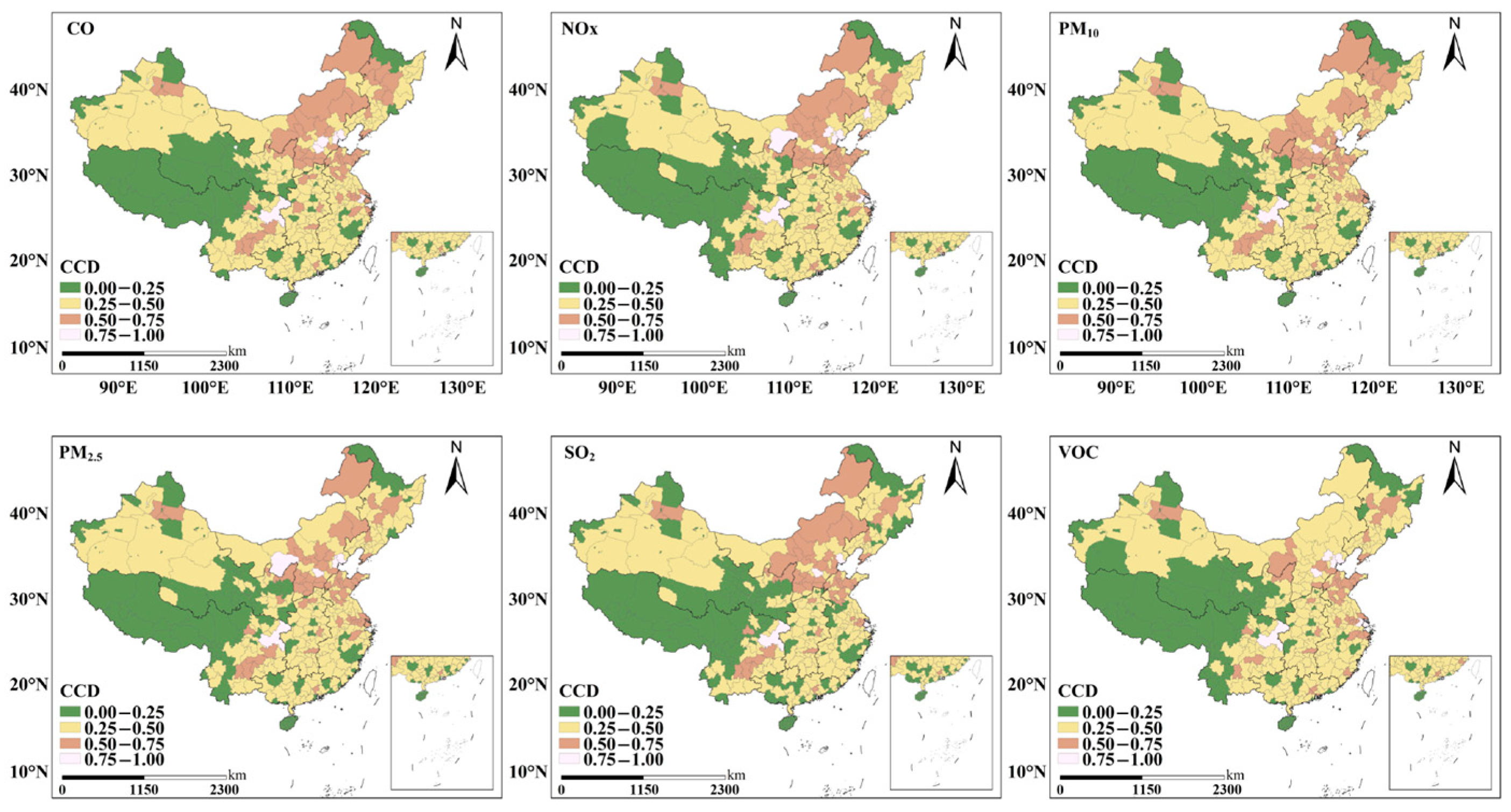 Spatial Synergies Between Air Pollutants and CO2 in China: From ...