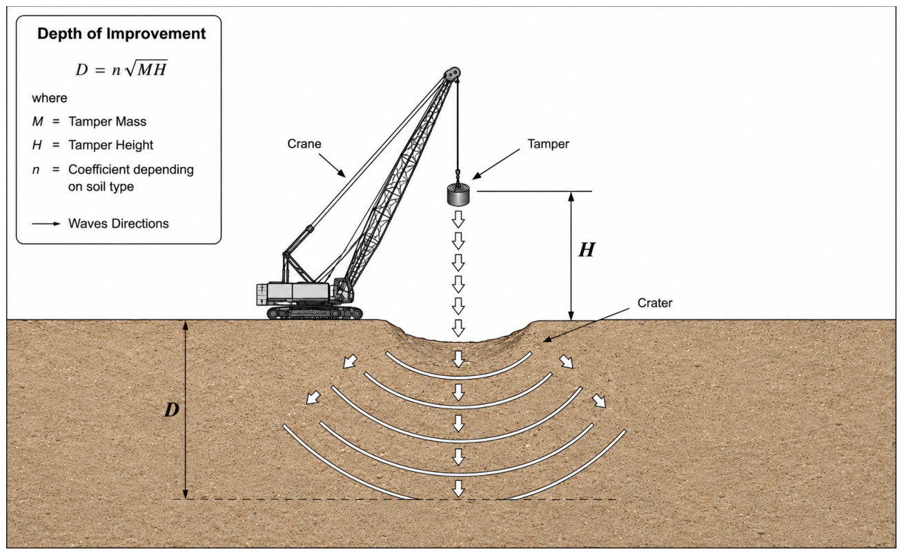 Dynamic Compaction Signages Dynamic Compaction for Ground Improvement: Mechanisms, Governing ...
