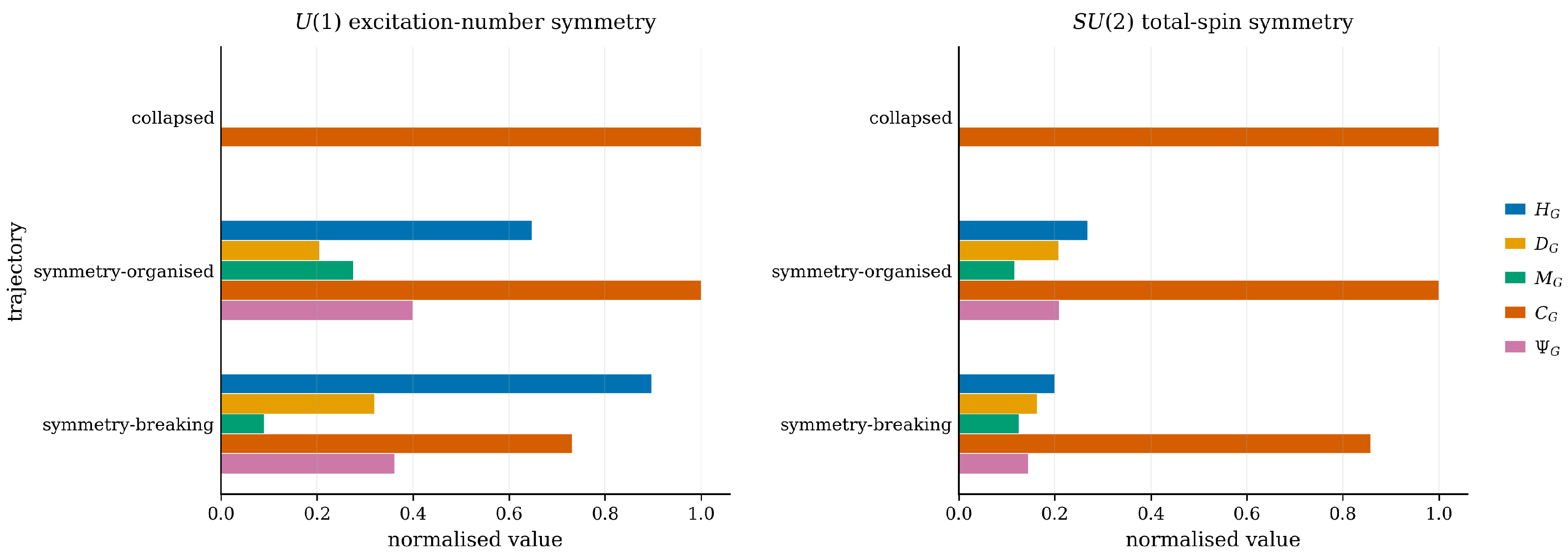Symmetry-Organised Complexity in Quantum Neural Networks