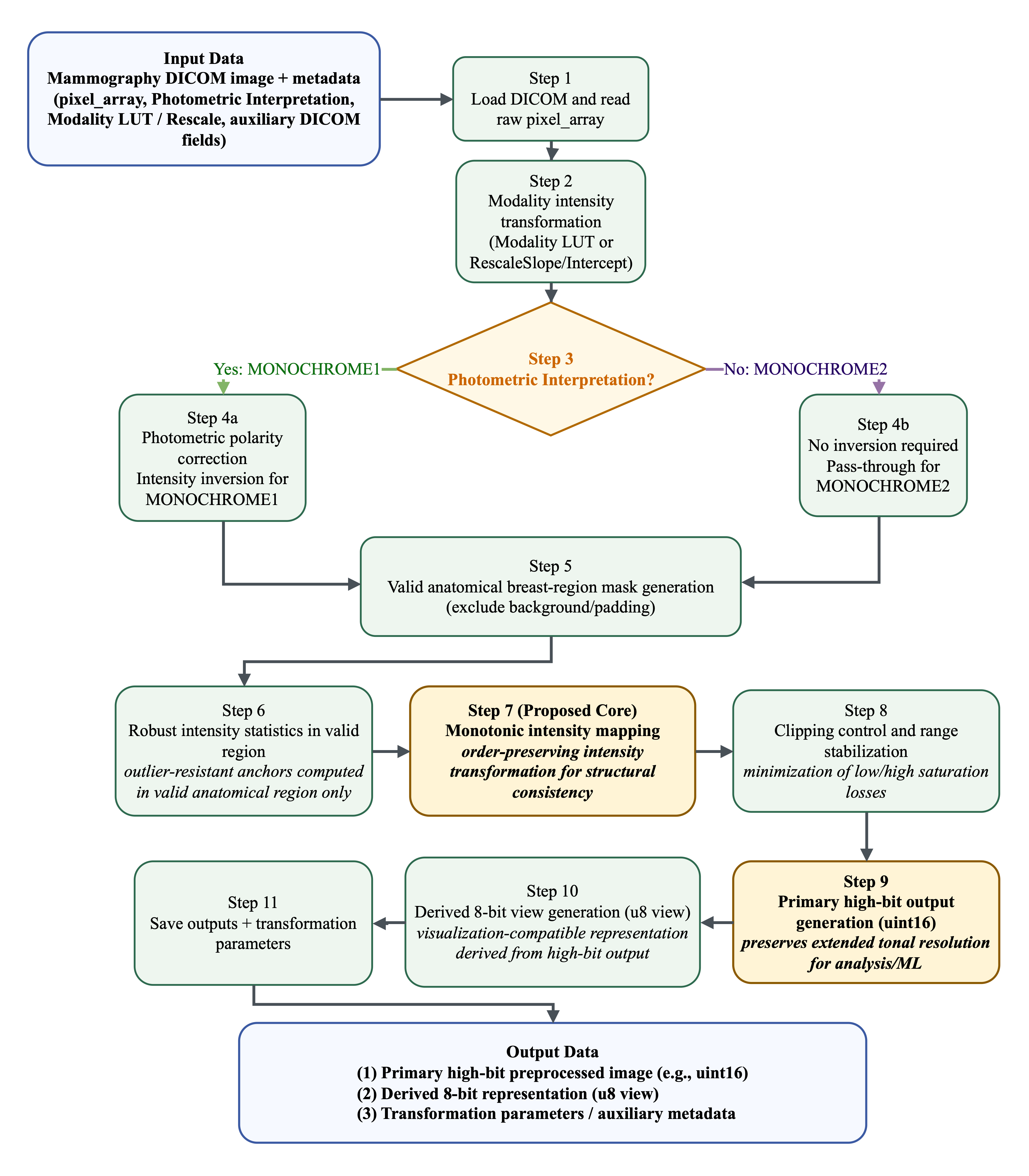 Reproducible System Innovation in DICOM Mammography Processing with ...