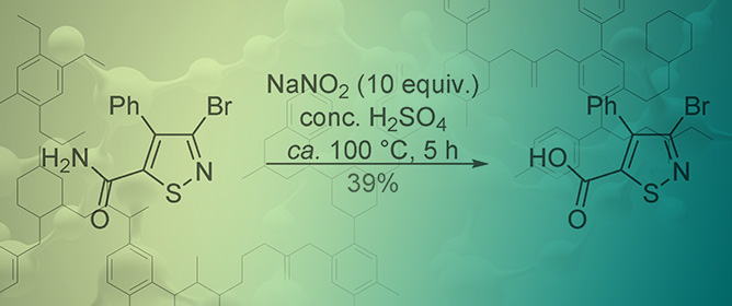 Synthesis of 3-Bromo-4-phenylisothiazole-5-carboxylic Acid and 3-Bromoisothiazole-5-carboxylic Acid