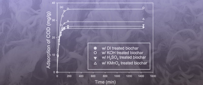Enhancing Organic Contaminant Removal from Wool Scouring Wastewater Using Chemically Modified Biochars