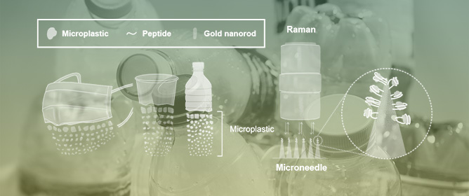 Peptide-Decorated Microneedles for the Detection of Microplastics