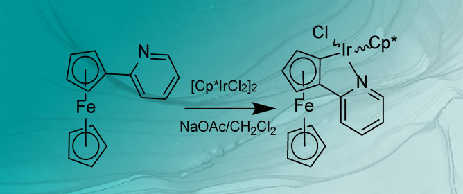 Chlorido-pentamethylcyclopentadienyl-[2-(2-pyridyl-к<em>N</em>)-ferrocenyl-к<em>C</em>]-iridium(III)
