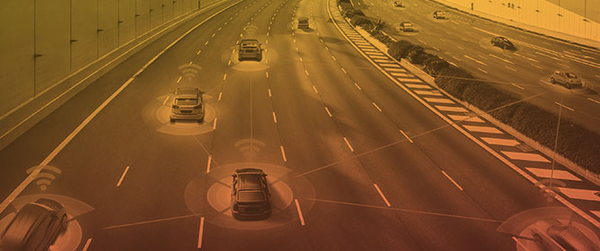 Connected Automated Driving on Urban Freeway Interchanges: Safety and Design Issues