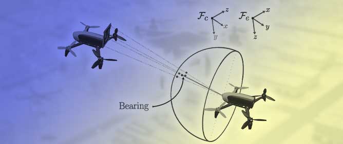 Vision-Based Formation Control of Quadrotors Using a Bearing-Only Approach