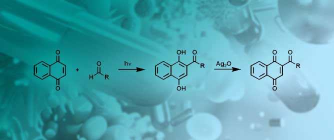 Synthesis of Acylated Naphthohydroquinones Through Photo-Friedel&ndash;Crafts Acylation and Evaluation of Their Antibiotic Potential