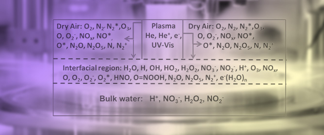 Electrochemical Reactions at the Boundary Areas Between Cold Atmospheric Pressure Plasma, Air, and Water