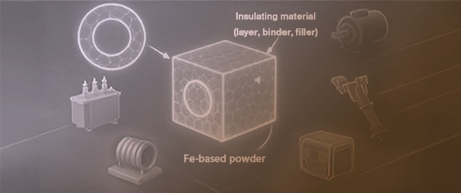 Soft Magnetic Composites with Nanoparticle Filler for Power Applications