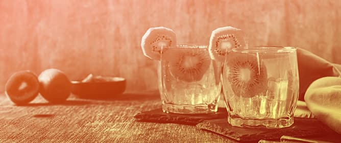 Multi-Analytical Characterisation of an Alcoholic Beverage Obtained by Blending of White Wine and Organic Kiwifruit Wine