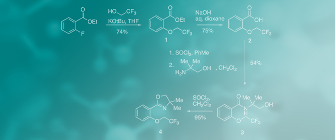 Synthesis of a 2-(2-Trifluoroethoxyphenyl)oxazoline