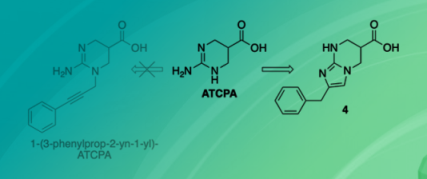 2-Benzyl-6-carboxy-5,6,7,8-tetrahydroimidazo[1,2-<em>a</em>]pyrimidin-1-ium 2,2,2-trifluoroacetate