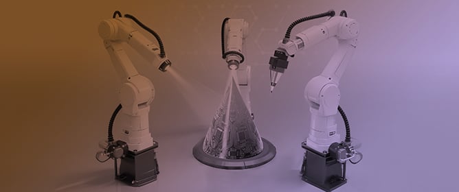 Robotized Fabrication of Large-Scale 3D Conformal Electronics