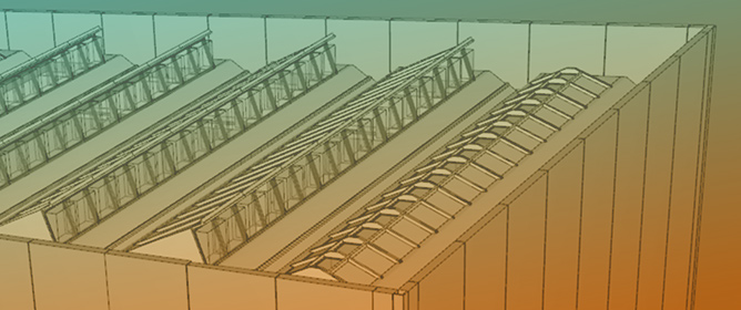 Precast Industrial Buildings with Vault or Shed Roof Subject to Simulated Cellulosic Fire