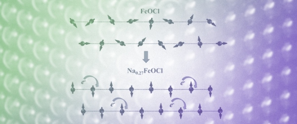 A Higher Degree of Magnetic Symmetry Induced by Intercalation of Non-Magnetic Na into Quasi-Two-Dimensional Van Der Waals Gapped FeOCl