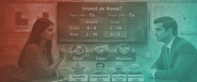 Behavioural Signatures of Wise Negotiators: An Experimental Approach Using an Investment Game