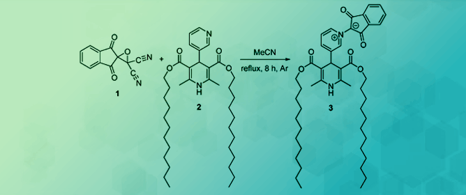 2-(3&prime;,5&prime;-Bis((dodecyloxy)carbonyl)-2&prime;,6&prime;-dimethyl-1&prime;,4&prime;-dihydro-[3,4&prime;-bipyridin]-1-ium-1-yl)-1,3-dioxo-2,3-dihydro-1<em>H</em>-inden-2-ide
