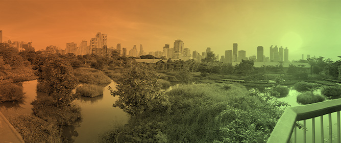 Enhancing Urban Air Quality Resilience Through Nature-Based Solutions: Evidence from Green Spaces in Bangkok
