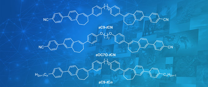 Liquid Crystal Dimers Based on Seven-Membered Bridged Stilbene Exhibiting Twist-Bend Nematic Phases