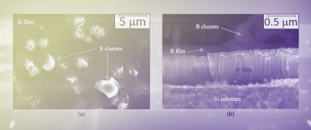 Characterization of Boron Coatings Produced by RF Planar Magnetron Sputtering