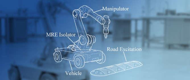 Enhanced Trajectory Tracking Accuracy of a Mobile Manipulator via MRE Intelligent Isolation System Under Continuous Impact Disturbances