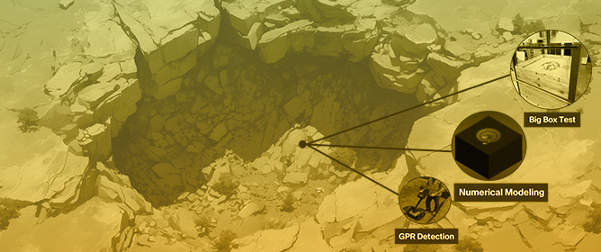 Identifying Key Factors for the Collapse Range of Cover-Collapse Sinkholes