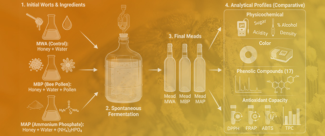 Bee Pollen as a Multifunctional Nutrient Source in Spontaneous Mead Fermentation: Impact on Phenolic Profile and Antioxidant Capacity