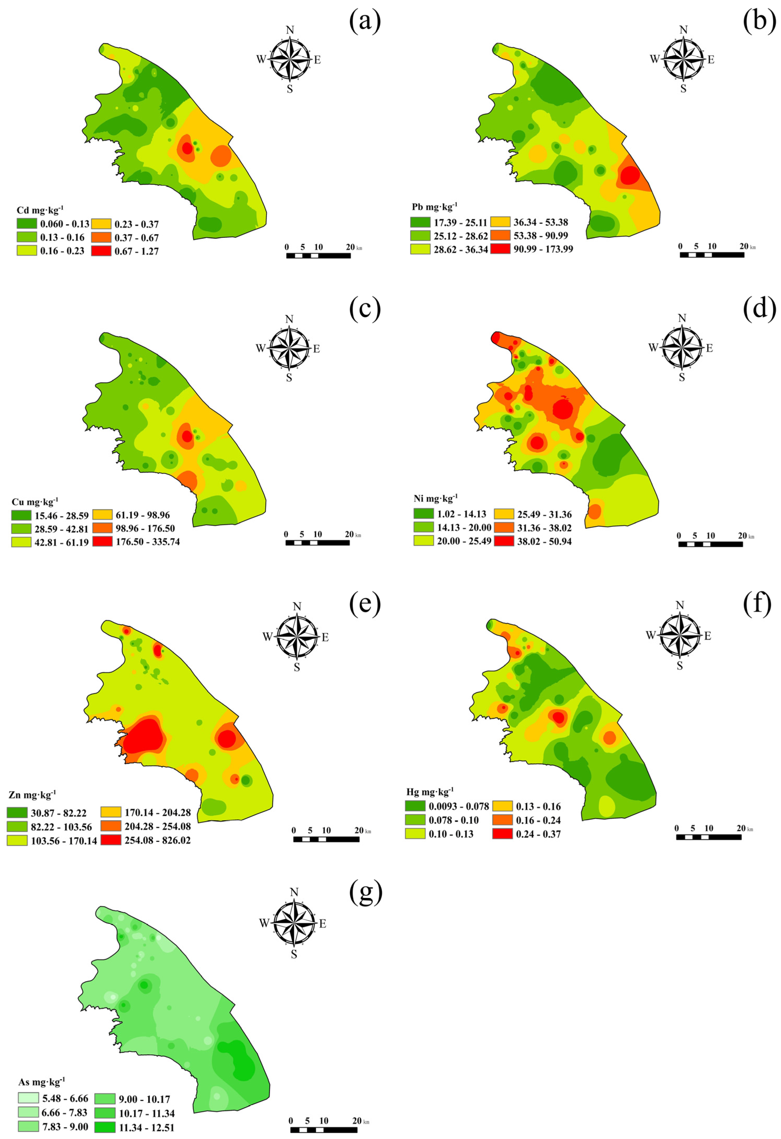 Spatial Distribution, Source Apportionment and Risk Assessment of Heavy ...