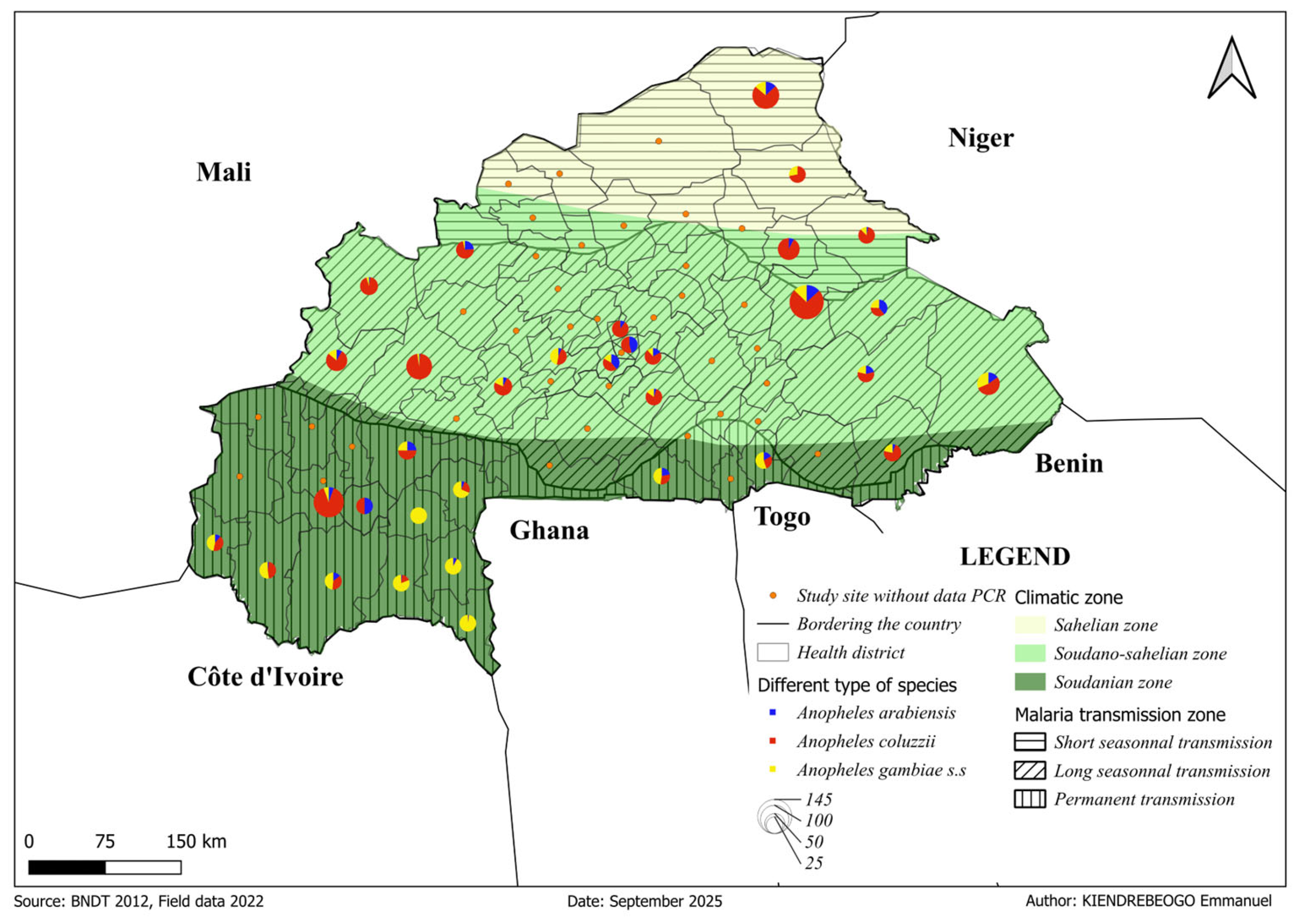 Spatial Distribution and Biodiversity of Anopheles Mosquito Species ...
