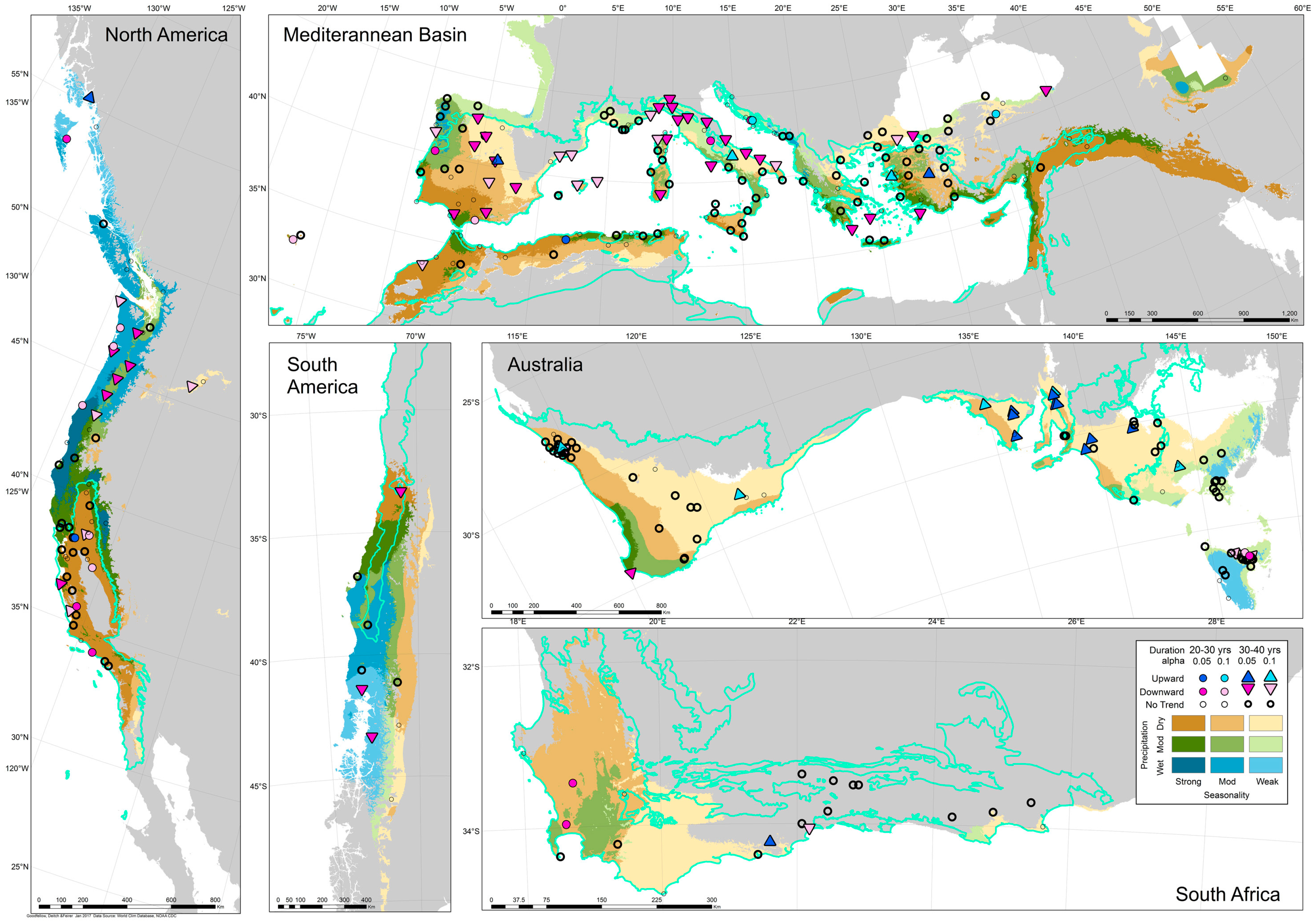 Water | Free Full-Text | Characterizing Precipitation Variability and  Trends in the World's Mediterranean-Climate Areas