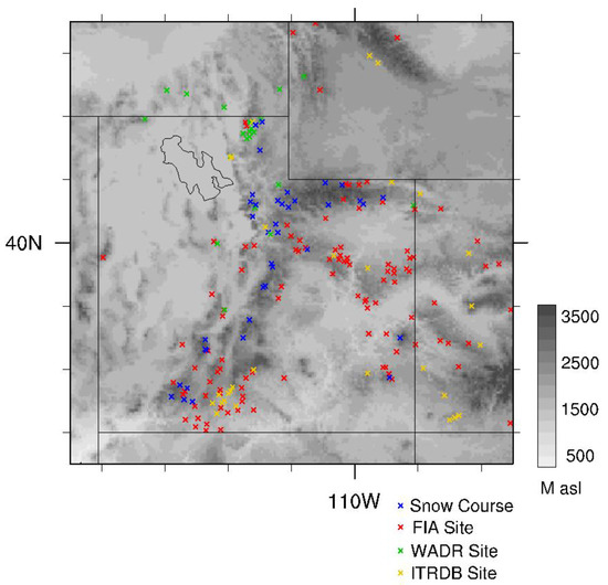 Gridded Snow Water Equivalent Reconstruction for Utah Using Forest ...
