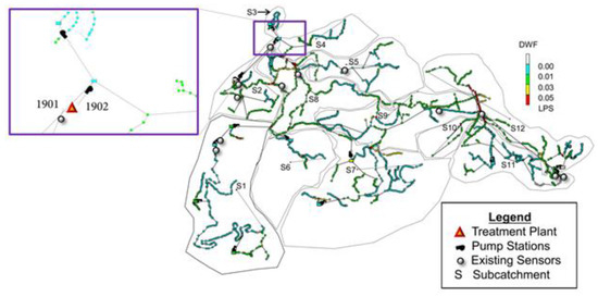 Greedy Algorithms for Sensor Location in Sewer Systems