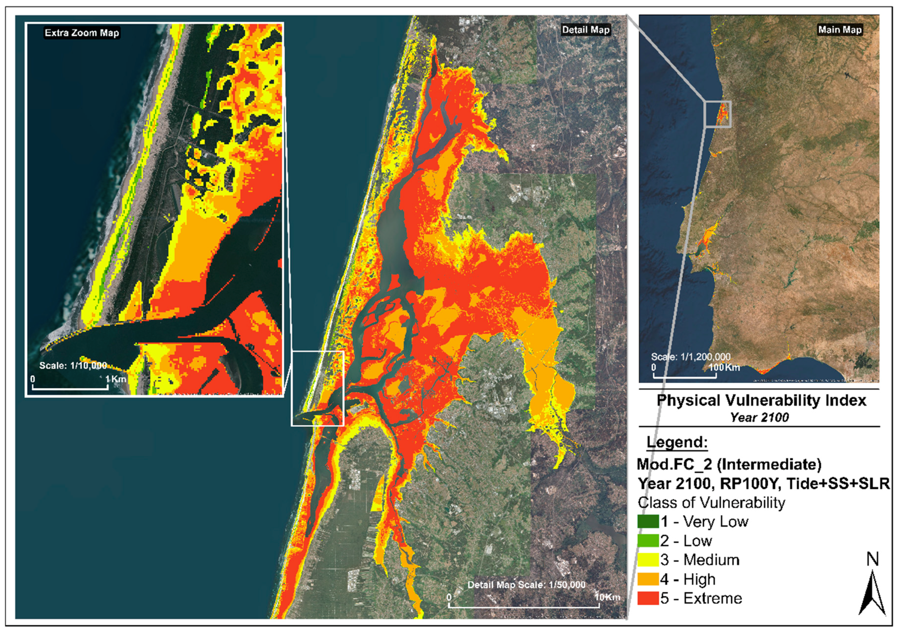 Sea Level Rise Projection Map - Buenos Aires