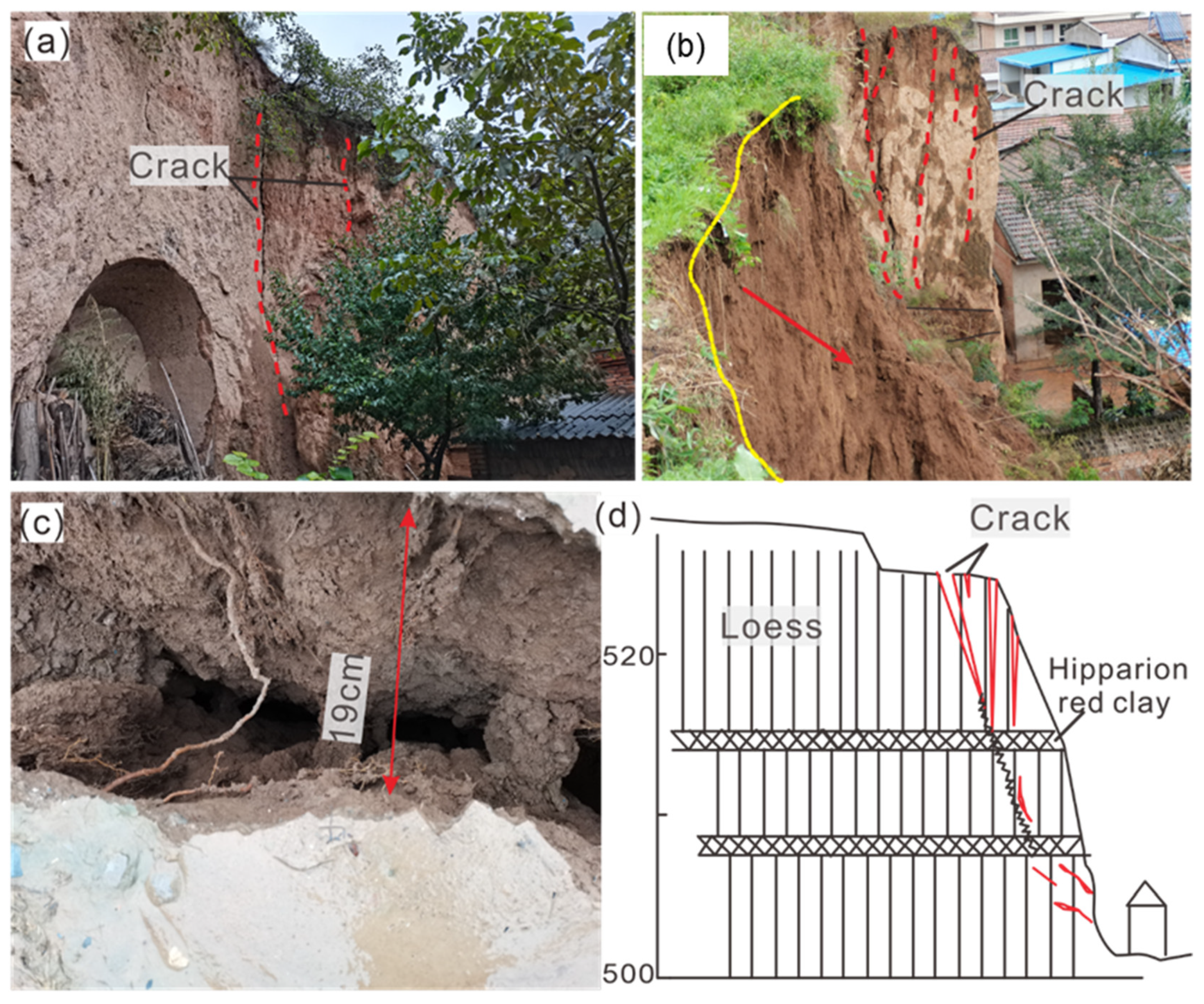 Extreme Rainfall Events Triggered Loess Collapses and
