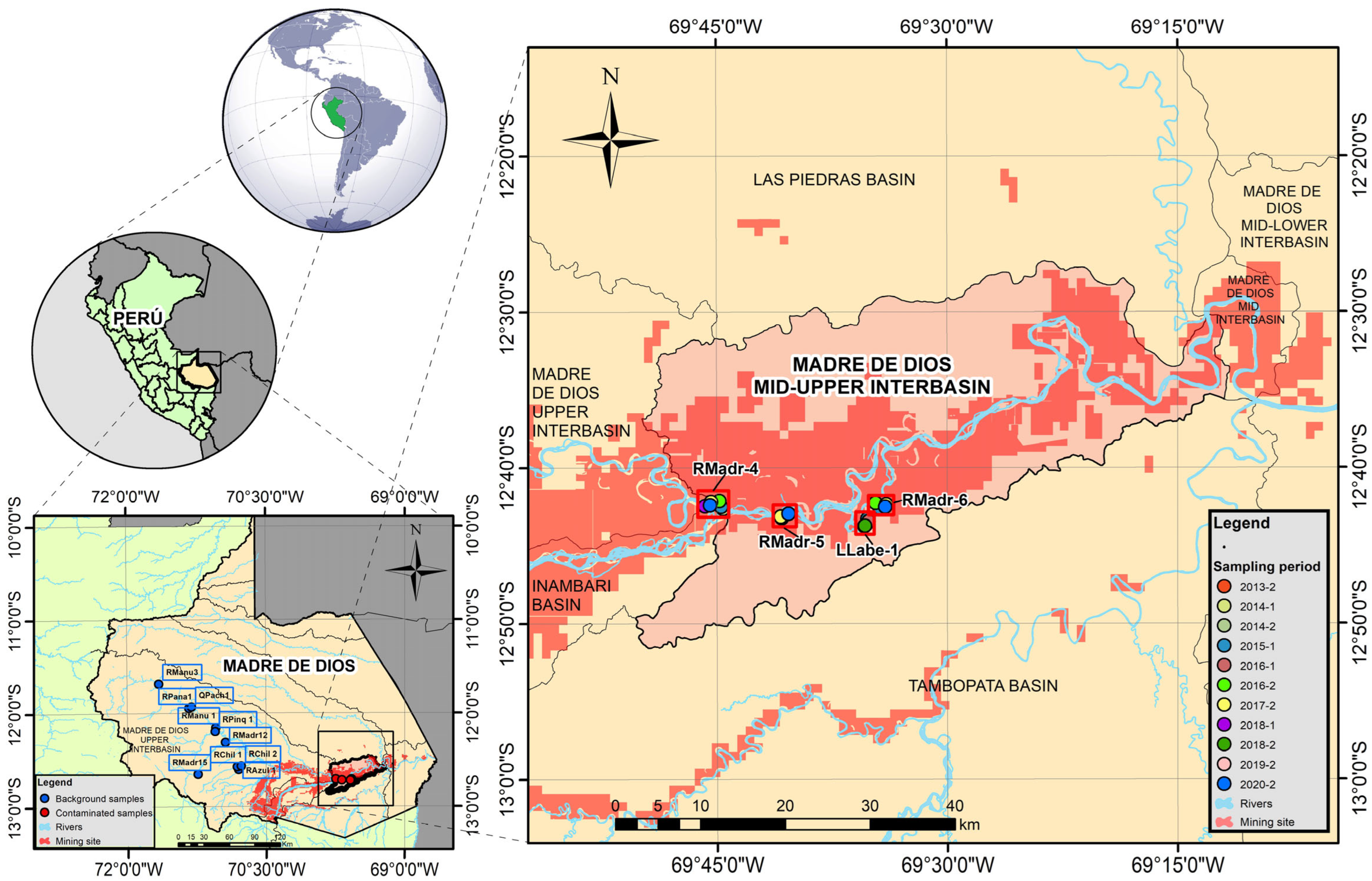 Artisanal Mining Contamination of Metal(Loid)s in Madre De Dios River ...